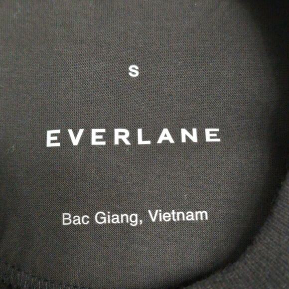 Everlane ReNew Teddy Oversized Crew Sweatshirt Black Fleece Recycled S New - Picture 7 of 12